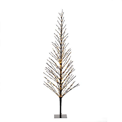 Konstsmide LED Lichterbaum, schwarz, groß, mit Glimmereffekt, 504 bernsteinfarbene Dioden, 24V Außentrafo, schwarzes Kabel - 3387-700 Konstsmide LED Lichterbaum, schwarz, groß, mit Glimmereffekt, 504 bernsteinfarbene Dioden, 24V Außentrafo, schwarzes Kabel - 3387-700 von Konstsmide