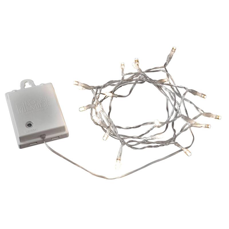 Konstsmide LED Lichterkette 40 warmweiße LEDs weißes Kabel innen und außen von Konstsmide