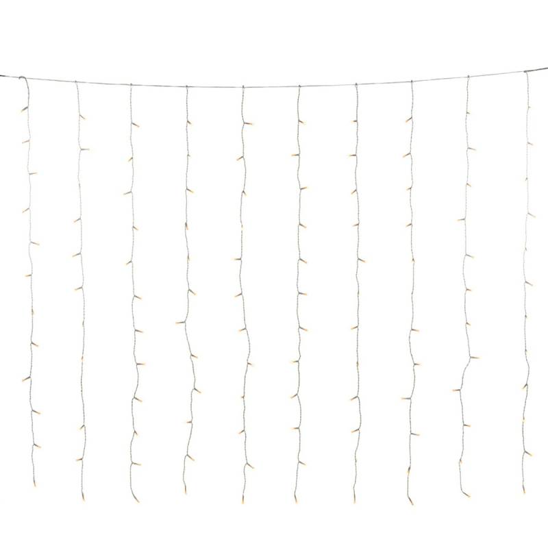 Konstsmide LED Lichtervorhang bernstein 140x120cm von Konstsmide