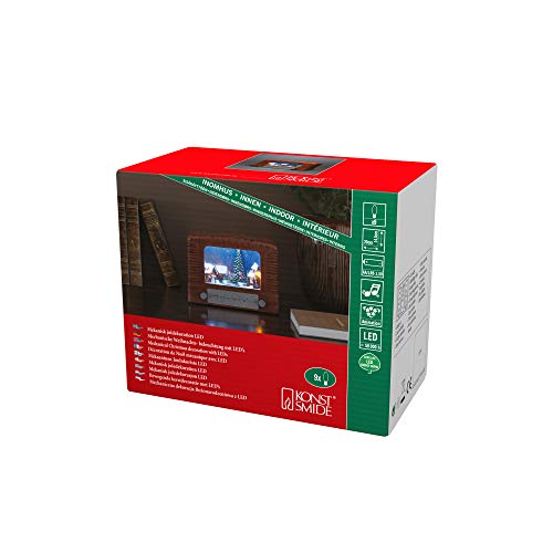 Konstsmide LED Radio mit Musik, braun, batteriebetrieben, Innen, 9 MulticolourDioden - 4207-600 Konstsmide LED Radio mit Musik, braun, batteriebetrieben, Innen, 9 MulticolourDioden - 4207-600 von Konstsmide