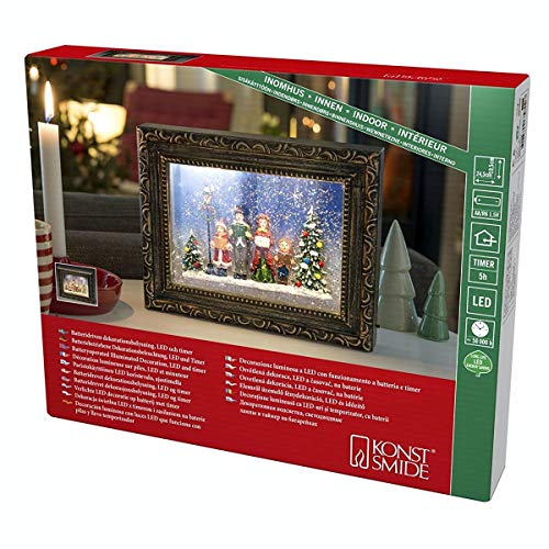 Konstsmide, 4357-000, LED "Bilderrahmen mit Weihnachtschor", wassergefüllt, 5h Timer, 2 warm weiße Dioden, batteriebetrieben, Innen, Laser Konstsmide, 4357-000, LED "Bilderrahmen mit Weihnachtschor", wassergefüllt, 5h Timer, 2 warm weiße Dioden, batteriebetrieben, Innen, Laser von Konstsmide