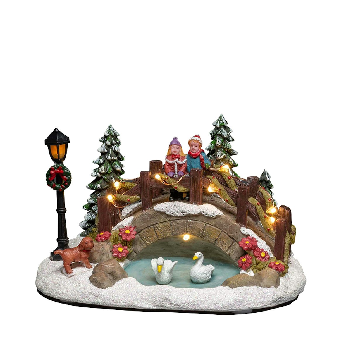 Konstsmide Weihnachtsbeleuchtung LED Szenerie Teich mit Brücke Konstsmide Weihnachtsbeleuchtung LED Szenerie Teich mit Brücke von Konstsmide
