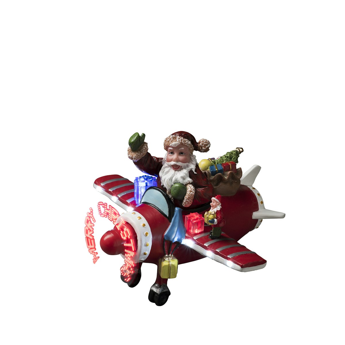 Konstsmide LED Szenerie Weihnachtsmann im Flugzeug Animation Konstsmide LED Szenerie Weihnachtsmann im Flugzeug Animation von Konstsmide
