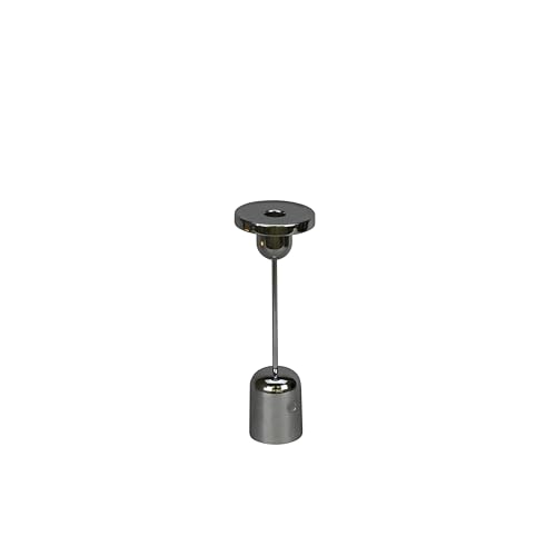 Konstsmide LED Tischleuchte Cassis | silberfarben | Indoor/Outdoor | 8,5 x 8,5 x 25 cm | 7832-000 von Konstsmide
