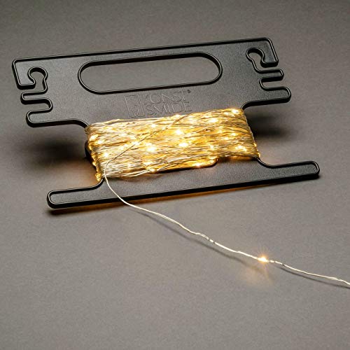 Konstsmide LED Tropfenlichterkette, mit Aufroller, 300 bernsteinfarbene Dioden, 3V Außentrafo, silberfarbener Draht - 6461-890 Konstsmide LED Tropfenlichterkette, mit Aufroller, 300 bernsteinfarbene Dioden, 3V Außentrafo, silberfarbener Draht - 6461-890 von Konstsmide