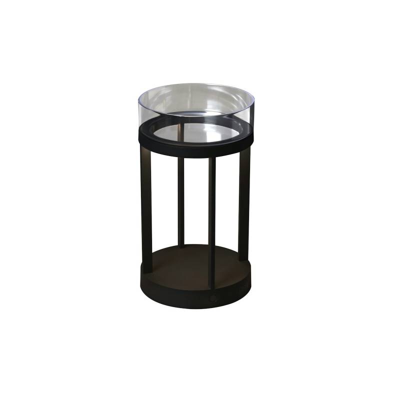 Konstsmide LED USB-Laterne Chieti, schwarz, dimmbar, mit Glasdek (7821-750) von Konstsmide