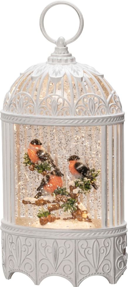 Konstsmide LED Wasserlaterne Rotkehlchen im Baum weiß von Konstsmide