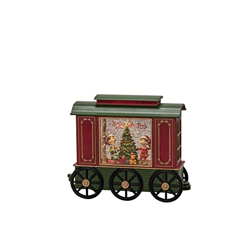 Konstsmide LED Wasserlaterne Wagon, 5h Timer, 1 warm weiße Diode, batteriebetrieben & USB, Innen - 4278-000, Train Carriage von Konstsmide