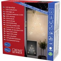 Konstsmide Lichtervorhang-Sterne Außen 24V EEK: G (A - G) 70 LED Warmweiß (B x H) 72cm x 118cm von Konstsmide