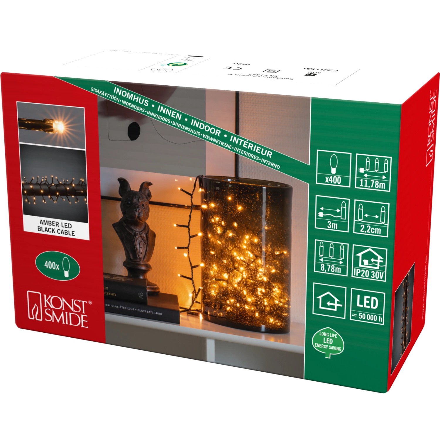 Konstsmide Micro LED Büschellichterkette Cluster 400 LED Konstsmide Micro LED Büschellichterkette Cluster 400 LED von Konstsmide