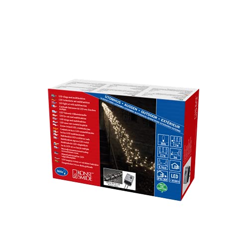 Konstsmide Micro LED Büschelllichterkette Cluster, mit 8 Funktionen, Steuergerät und Memoryfunktion, 364 warm weiße Dioden, 36V Außentrafo, schwarzes Kabel - 3860-100 Konstsmide Micro LED Büschelllichterkette Cluster, mit 8 Funktionen, Steuergerät und Memoryfunktion, 364 warm weiße Dioden, 36V Außentrafo, schwarzes Kabel - 3860-100 von Konstsmide