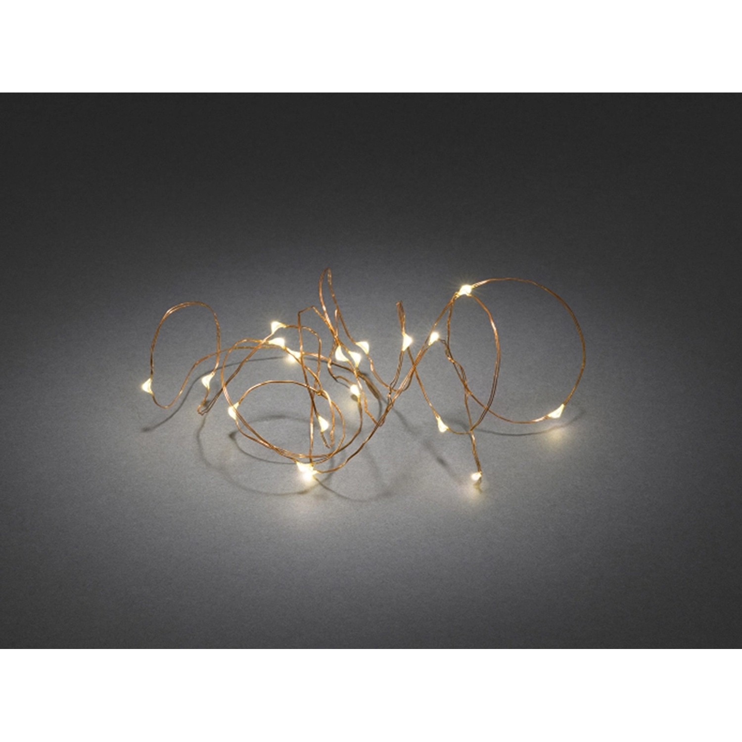 Konstsmide Micro LED Lichterkette 40 warmweiße LEDs kupferfarbener Draht innen Konstsmide Micro LED Lichterkette 40 warmweiße LEDs kupferfarbener Draht innen von Konstsmide