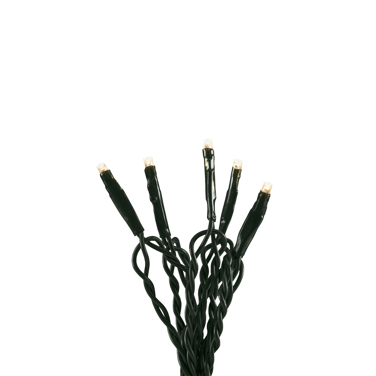 Konstsmide Weihnachtsbeleuchtung  Micro LED Lichterkette dunkelgrünes Kabel von Konstsmide