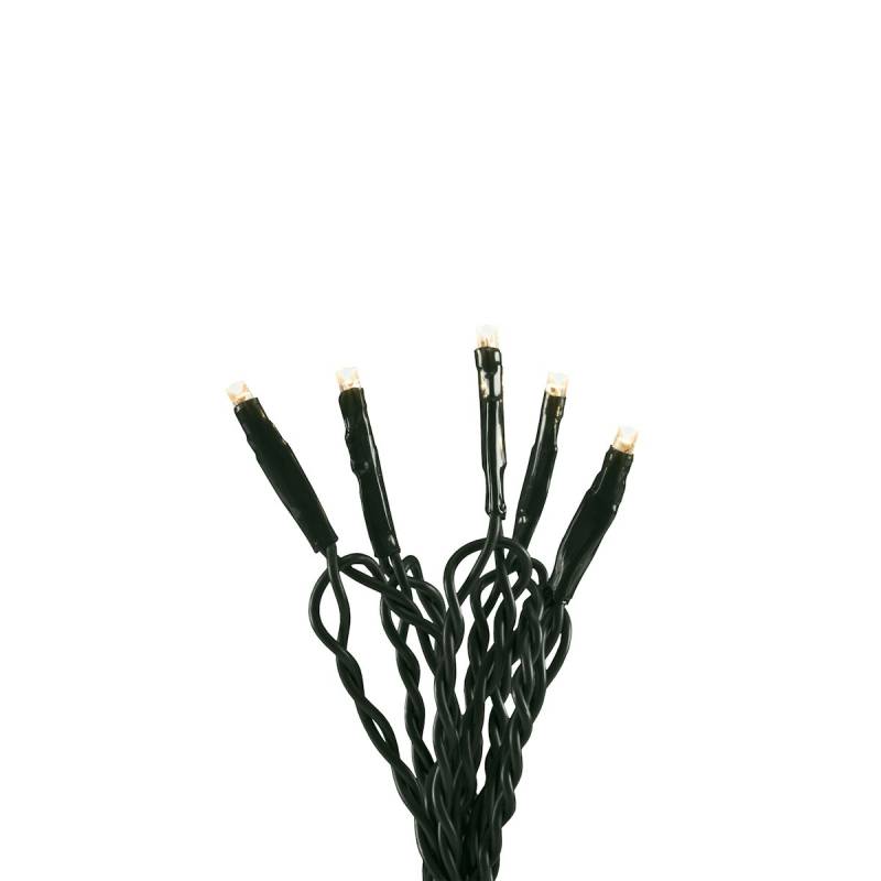Konstsmide Weihnachtsbeleuchtung  Micro LED Lichterkette dunkelgrünes Kabel von Konstsmide