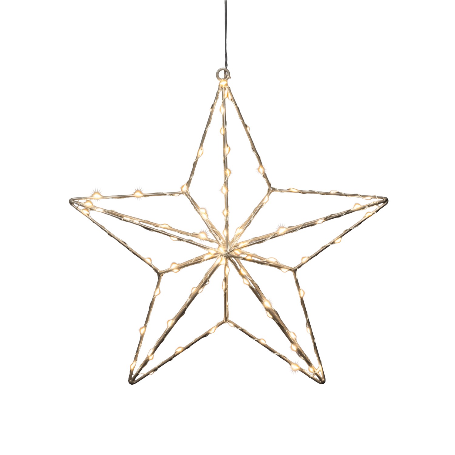 Konstsmide Micro-LED-Stern 90 LEDs 37 cm x 36 cm x 7 cm Silber Konstsmide Micro-LED-Stern 90 LEDs 37 cm x 36 cm x 7 cm Silber von Konstsmide
