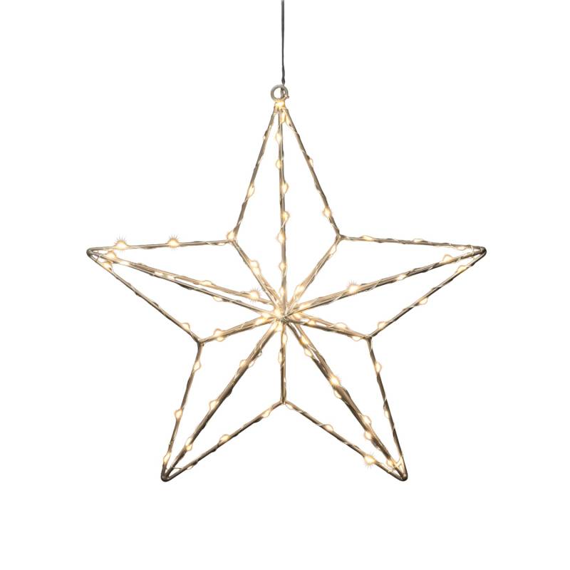 Konstsmide Micro-LED-Stern 90 LEDs 37 cm x 36 cm x 7 cm Silber Konstsmide Micro-LED-Stern 90 LEDs 37 cm x 36 cm x 7 cm Silber von Konstsmide