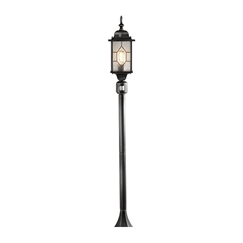Konstsmide Milano 7249-759 Wegeleuchte / B: 16cm T: 16cm H: 131cm / 1x60W / IP43 / lackiertes Aluminium / schwarz-silber / mit BWM Konstsmide Milano 7249-759 Wegeleuchte / B: 16cm T: 16cm H: 131cm / 1x60W / IP43 / lackiertes Aluminium / schwarz-silber / mit BWM von Konstsmide