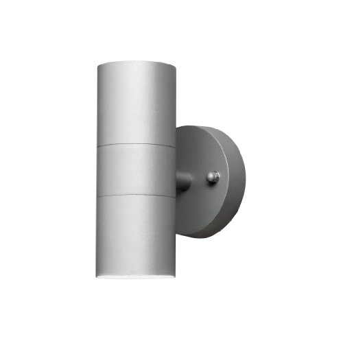Konstsmide Modena 7571-300 Wandleuchte / B: 6cm T: 9cm H: 17cm / 2x35W / IP44 / lackiertes Aluminium / grau Konstsmide Modena 7571-300 Wandleuchte / B: 6cm T: 9cm H: 17cm / 2x35W / IP44 / lackiertes Aluminium / grau von Konstsmide