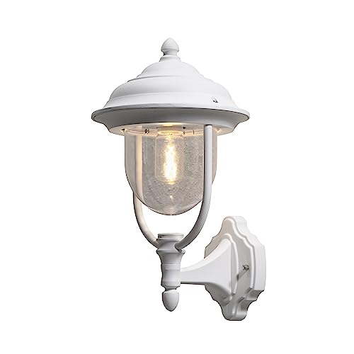 Konstsmide Parma 7223-250 Wandleuchte / B: 24cm T: 26cm H: 43cm / 1x75W / IP43 / lackiertes Aluminium / matt-weiß Konstsmide Parma 7223-250 Wandleuchte / B: 24cm T: 26cm H: 43cm / 1x75W / IP43 / lackiertes Aluminium / matt-weiß von Konstsmide