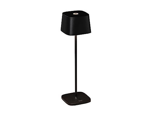 Konstsmide Tischleuchte Capri | schwarz | Indoor/Outdoor | USB/Akku | 7814-750, 10 x 10 x 36 cm von Konstsmide