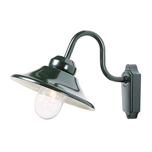 Konstsmide Vega 556-600 Wandleuchte B: 29,5cm T: 44cm H: 30cm / 1x60W / IP23 / lackiertes Aluminium / grün Konstsmide Vega 556-600 Wandleuchte B: 29,5cm T: 44cm H: 30cm / 1x60W / IP23 / lackiertes Aluminium / grün von Konstsmide