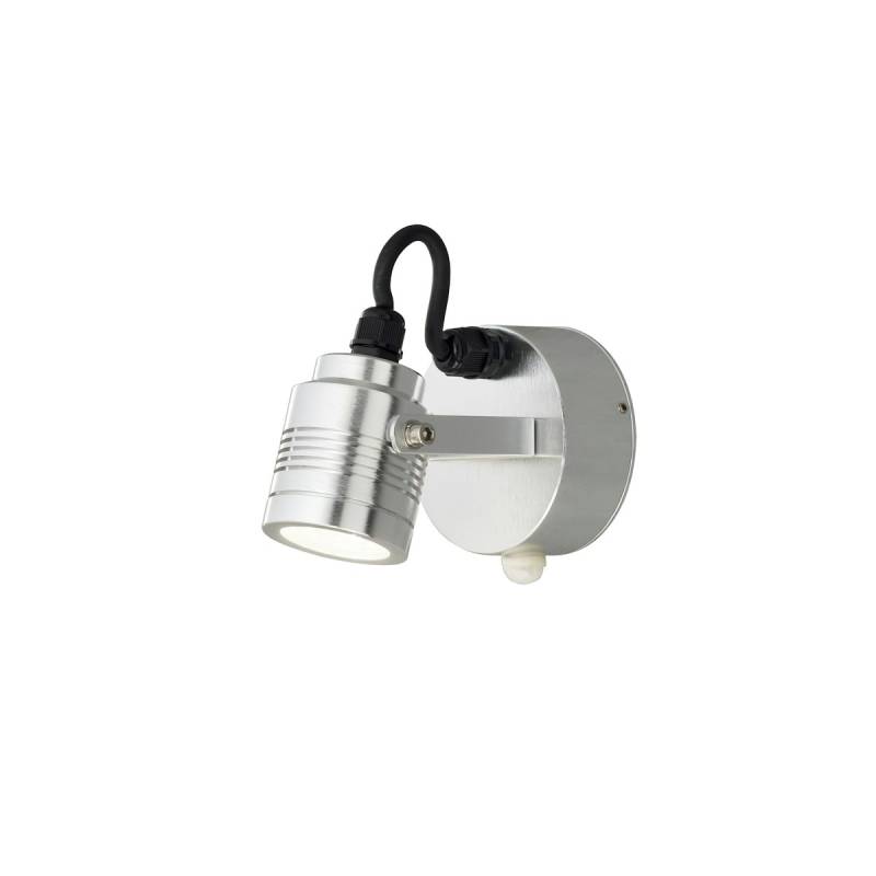 Konstsmide Wandleuchte/Strahler Monza, silber, mit Sensor (7941-310) von Konstsmide