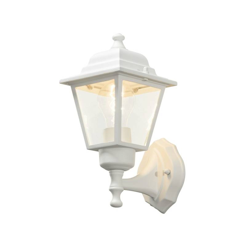 Konstsmide Wandleuchte Budget Up Light, matt weiss, klares Glas (7093-250) von Konstsmide