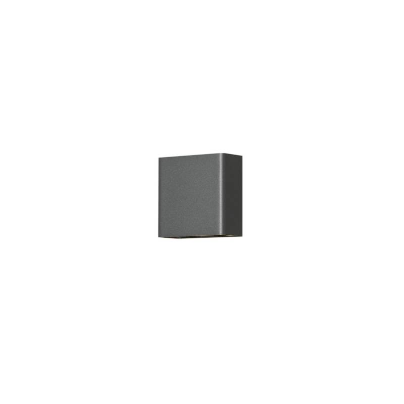 Konstsmide Wandleuchte Chieri, 2x2 LED, Aluminium, anthrazit (7891-370) von Konstsmide