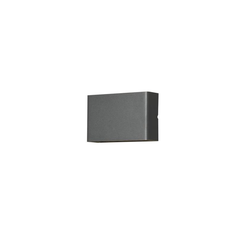 Konstsmide Wandleuchte Chieri, 2x4 LED, Aluminium, anthrazit (7865-370) von Konstsmide