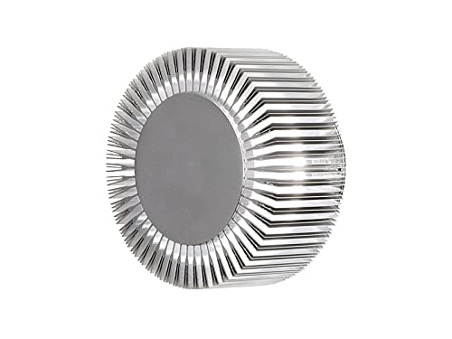 Konstsmide Wandleuchte Monza | silber | modern | outdoor | High Power LED | 7932-310, 15 x 10,5 x 15 cm, Anotisiert von Gnosjö Konstsmide