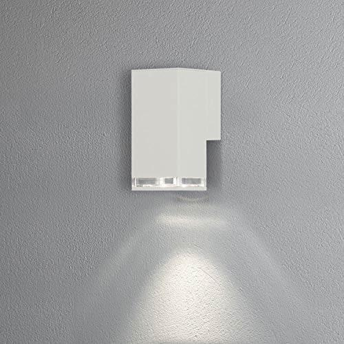 Konstsmide Wandleuchte Pollux | weiss | Outdoor | GU10LED | Max 7W | 410-250 von Konstsmide