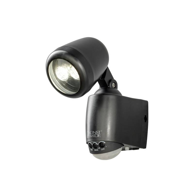 Konstsmide Wandleuchte Prato, schwarz, LED 1W Batterie (7693-750) von Konstsmide