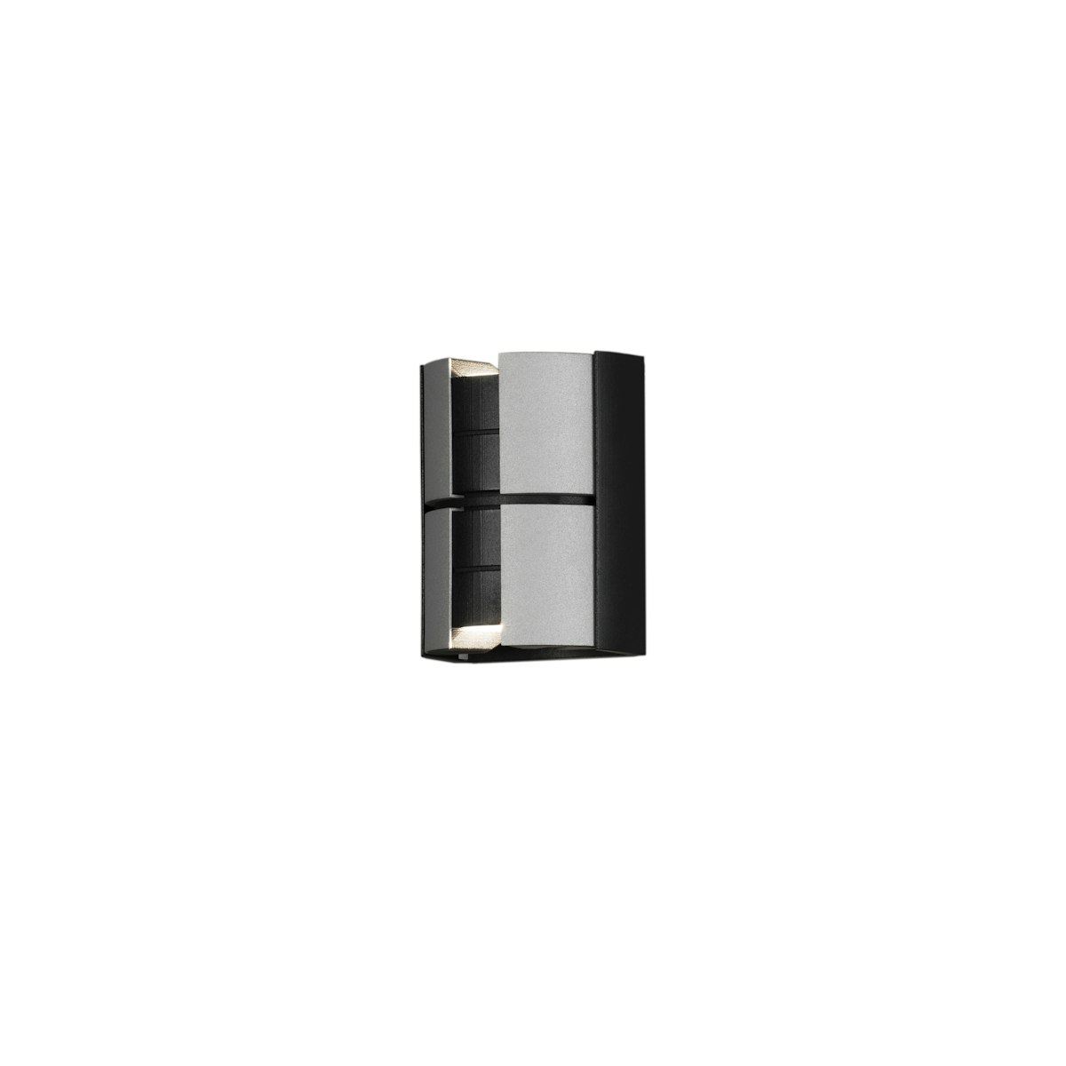 Konstsmide Wandleuchte Vidar, LED 2x5W, schwarz/silber, dimmbar (425-753) von Konstsmide