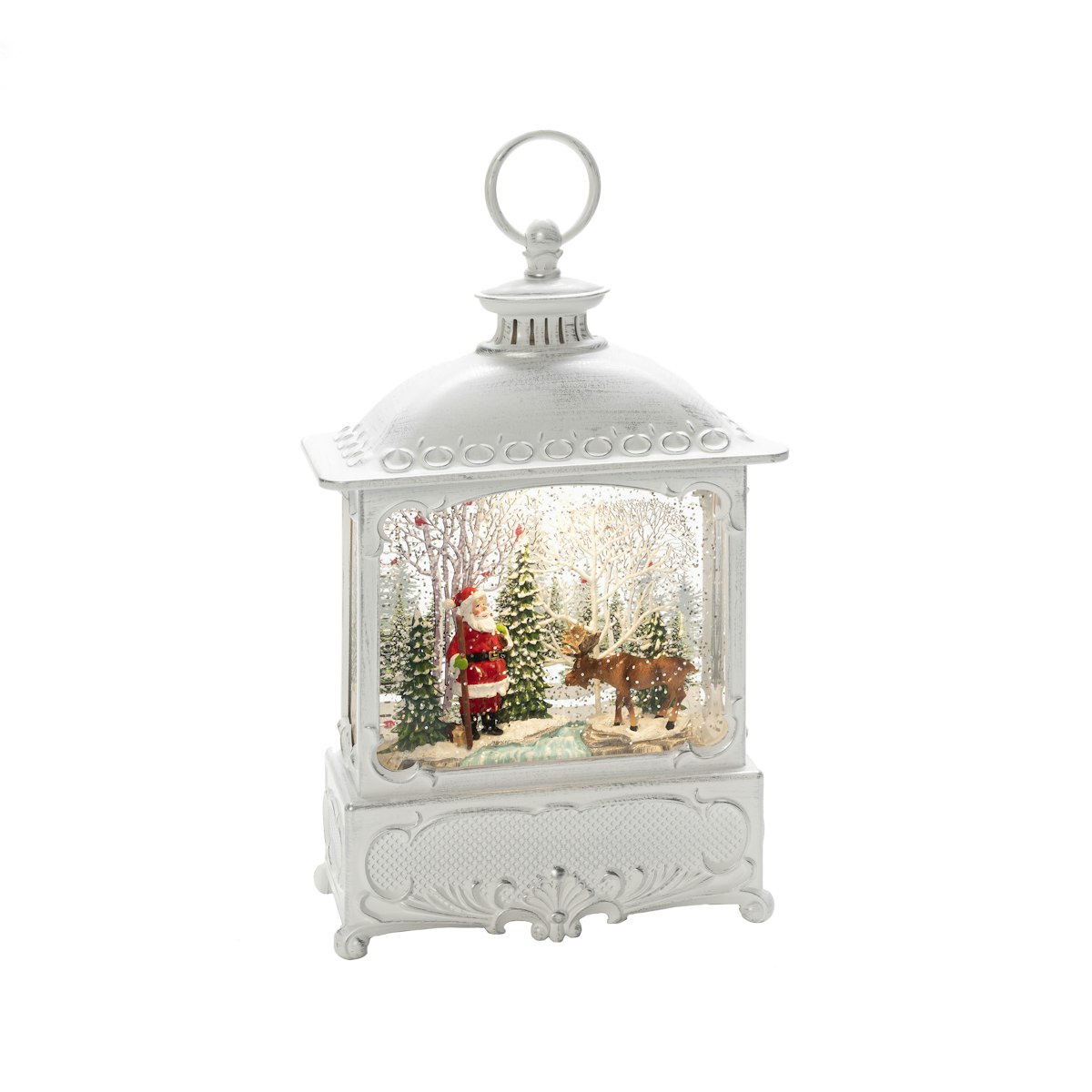 Konstsmide Wasserlaterne große Weihnachtsmann mit Elch von Konstsmide