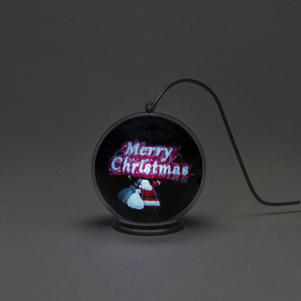 Konstsmide Weihnachtsbeleuchtung  Hologrammkugel 3D Merry Christmas 42 Dioden von Konstsmide