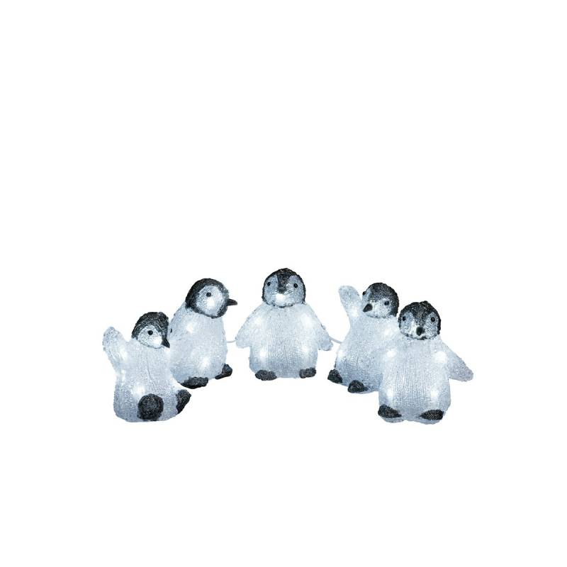 Konstsmide Weihnachtsbeleuchtung  LED Acryl Babypinguine 5er-Set von Konstsmide