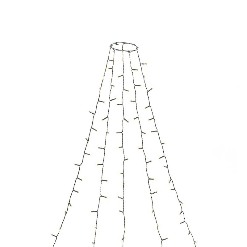 Konstsmide Weihnachtsbeleuchtung  LED Baummantel warmweiß H240cm Ring Ø8cm von Konstsmide