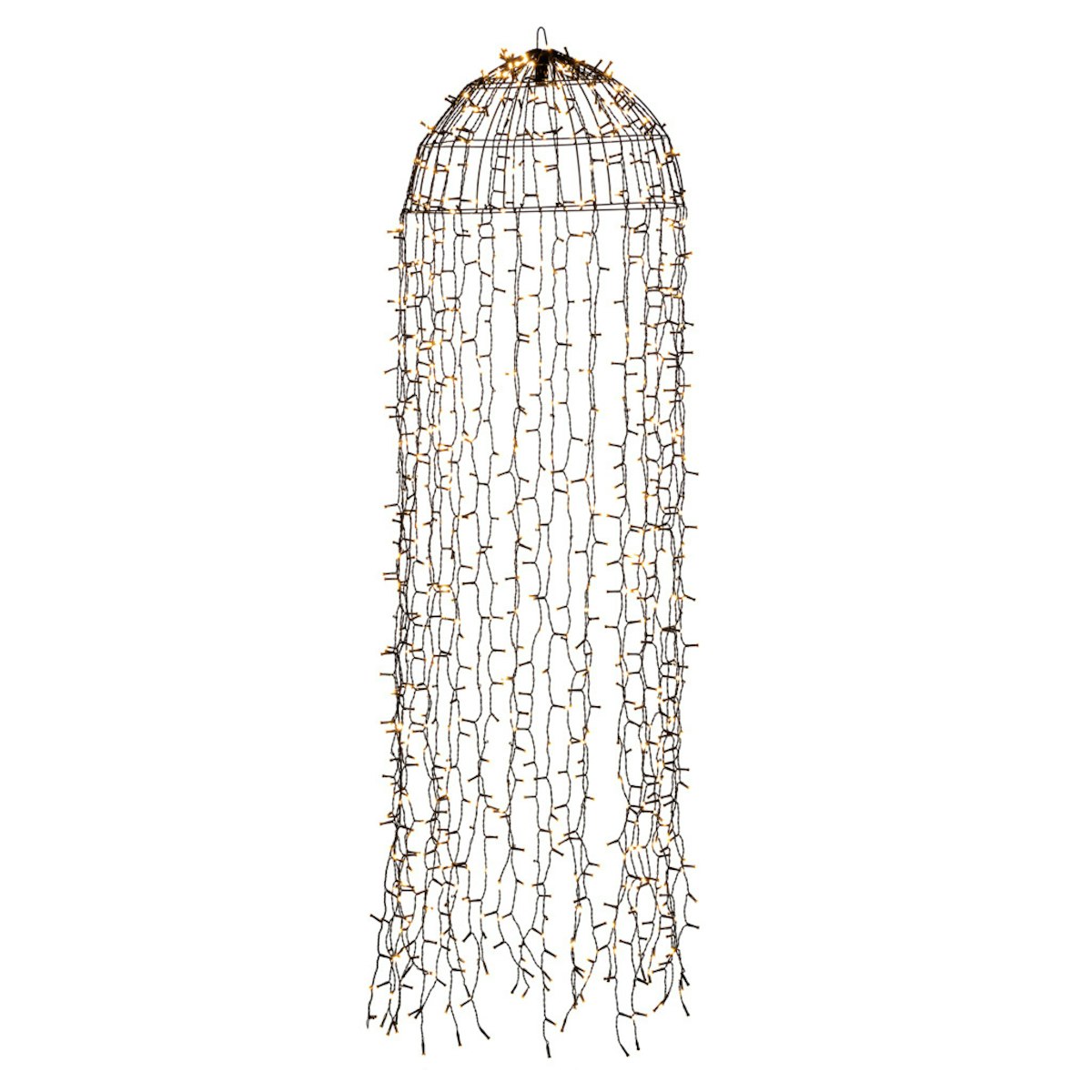 Konstsmide Weihnachtsbeleuchtung  LED Dekoration Qualle schwarz 145x45cm von Konstsmide