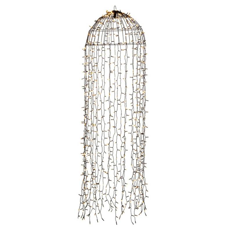 Konstsmide Weihnachtsbeleuchtung  LED Dekoration Qualle schwarz 145x45cm von Konstsmide