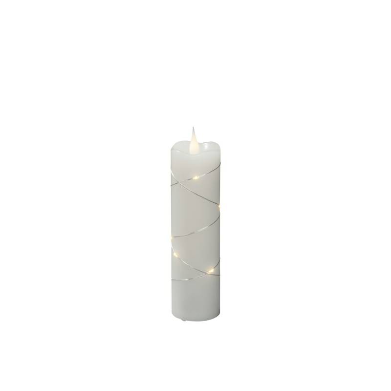 Konstsmide Weihnachtsbeleuchtung  LED Echtwachskerze weiß 17,8cm von Konstsmide