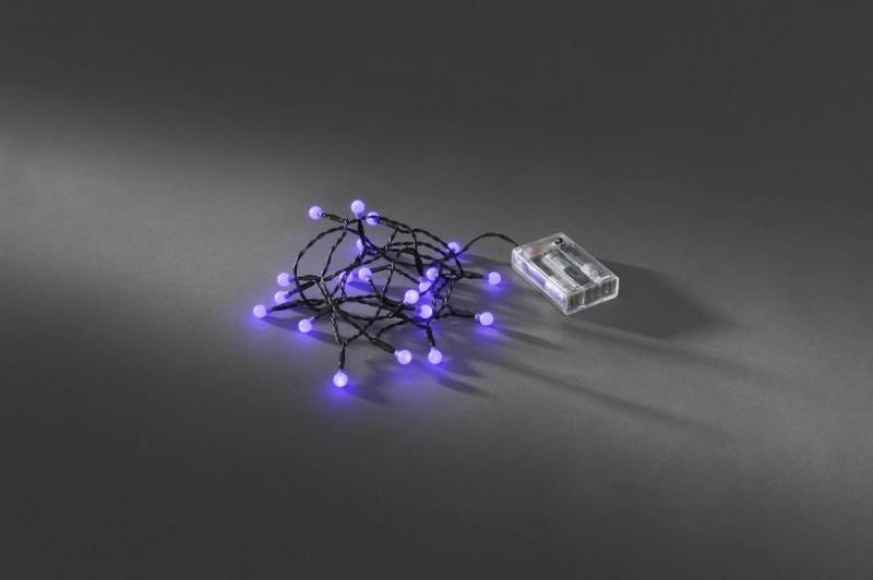 Konstsmide Weihnachtsbeleuchtung  LED Globelichterketten Dioden purpur 6hTimer von Konstsmide