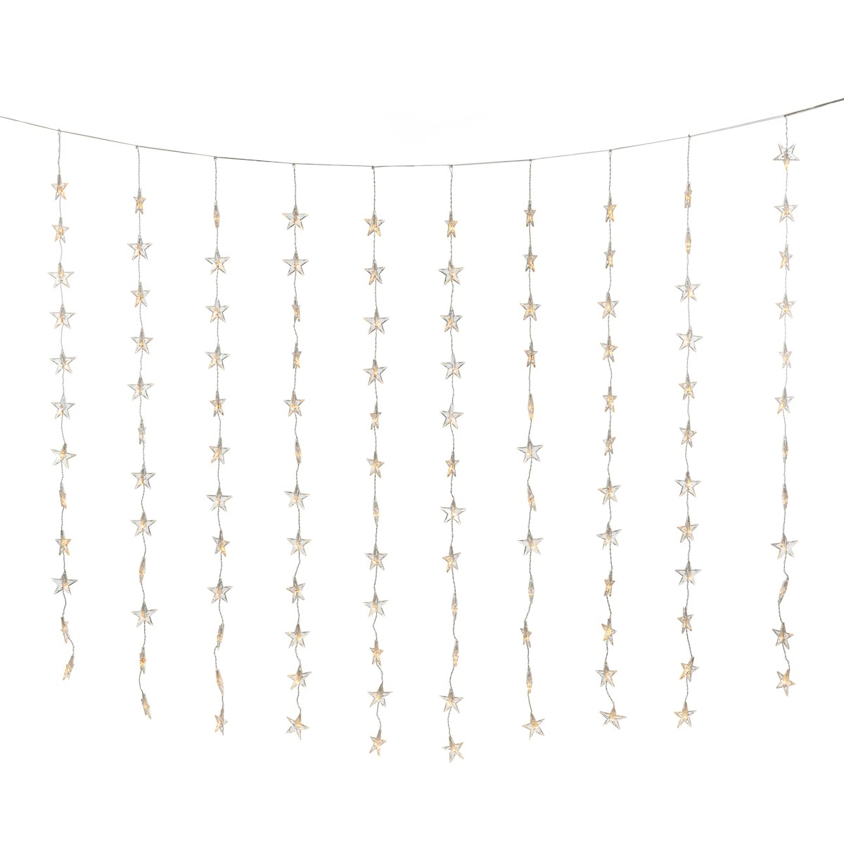 Konstsmide Weihnachtsbeleuchtung LED Lichtervorhang Sterne Bernstein 140x120cm Konstsmide Weihnachtsbeleuchtung LED Lichtervorhang Sterne Bernstein 140x120cm von Konstsmide