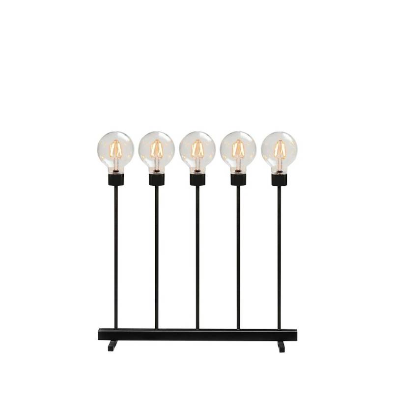 Konstsmide Weihnachtsbeleuchtung  LED Metallleuchter schwarz Dimmer 50cm von Konstsmide