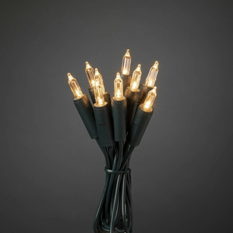 Konstsmide Weihnachtsbeleuchtung  LED Mini-Lichterkette 50 warmweiße Dioden von Konstsmide