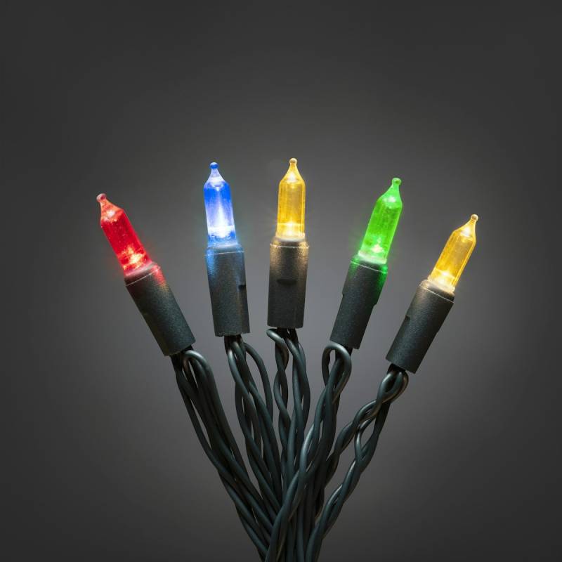 Konstsmide Weihnachtsbeleuchtung  LED Minilichterkette 120 bunte Dioden von Konstsmide