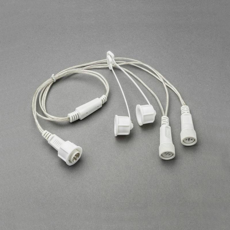Konstsmide Weihnachtsbeleuchtung  LED System Verteiler 1 Eingang/2 Ausgänge von Konstsmide
