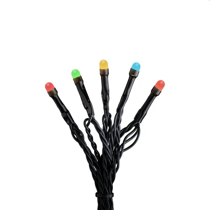 Konstsmide Weihnachtsbeleuchtung  Micro LED Lichterkette 120 Dioden schwarzes Kabel von Konstsmide