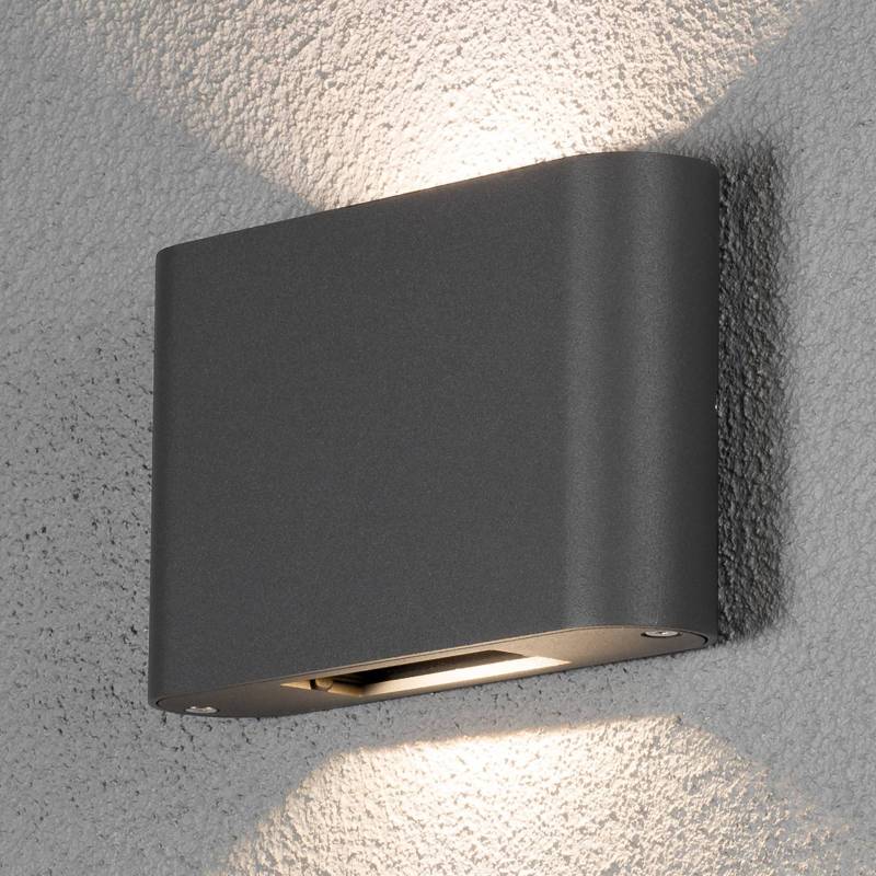 LED-Außenwandlampe Chieri 2-flg. 18 cm anthrazit von Konstsmide