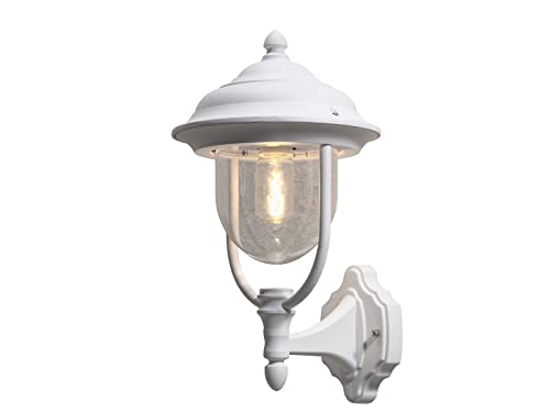 LED Außenwandlaterne stehend im Landhausstil, Höhe 46cm, weiß von Konstsmide