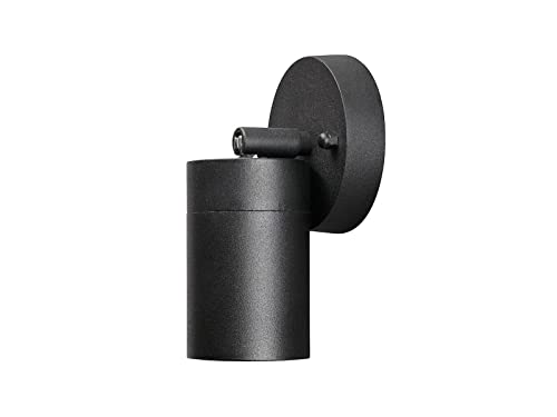 LED Außenwandleuchte Downlight aus Aluminium, Spot schwenkbar, Schwarz matt von Konstsmide